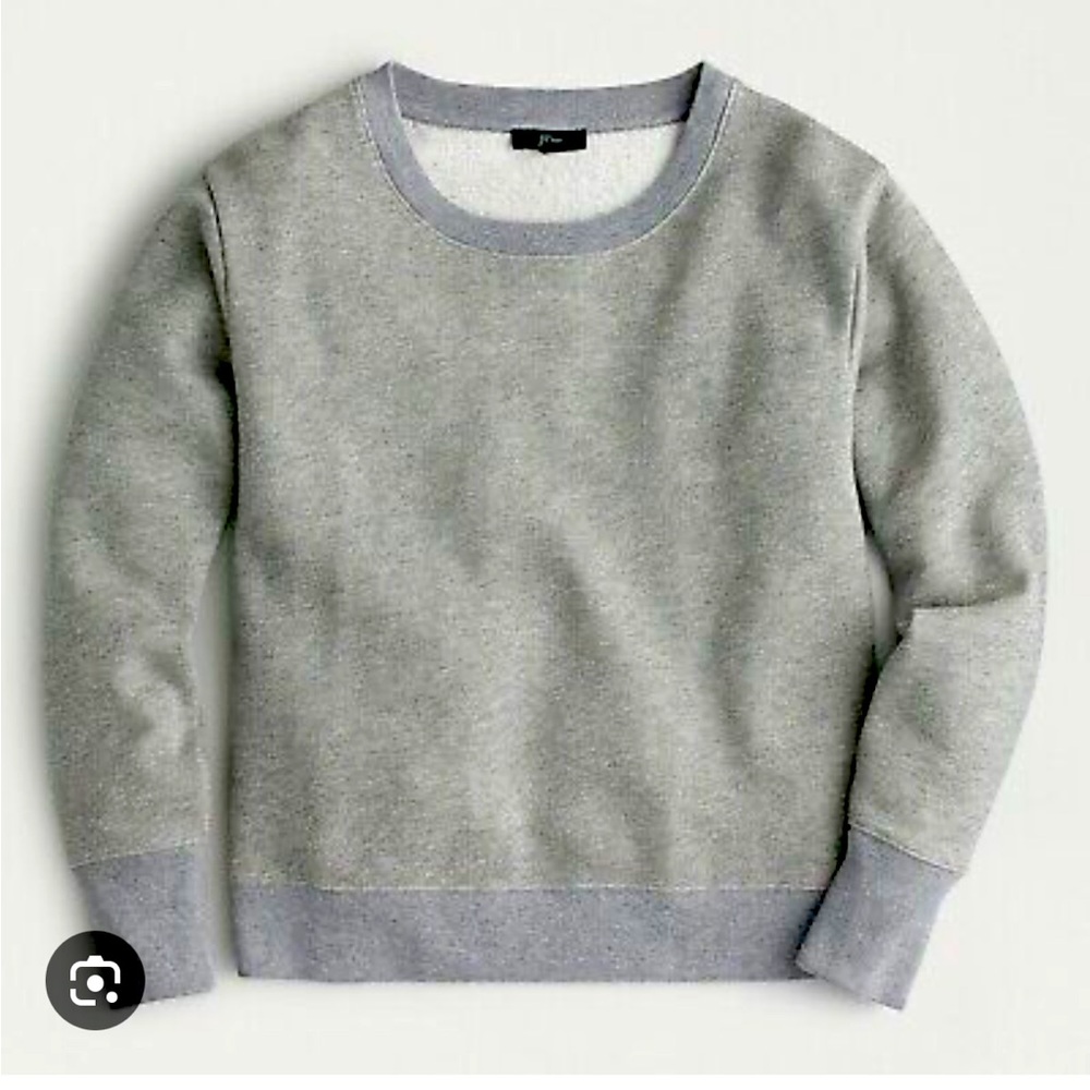 Jcrew Metallic Pullover Sweatshirt